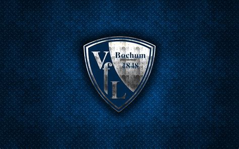 Bochum FC, blue metal background, Bundesliga 2, german football club ...