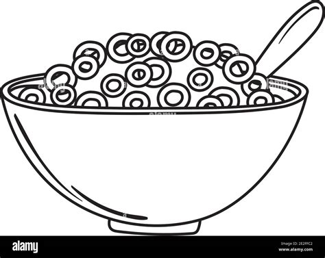 Cereal bowl Black and White Stock Photos & Images - Alamy