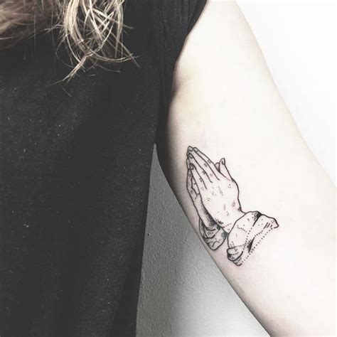 Gorgeous Unusual Praying Hands Tattoo Design for Women | Praying hands ...