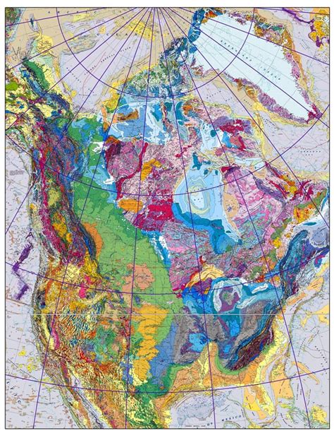 Geological Map Of North America