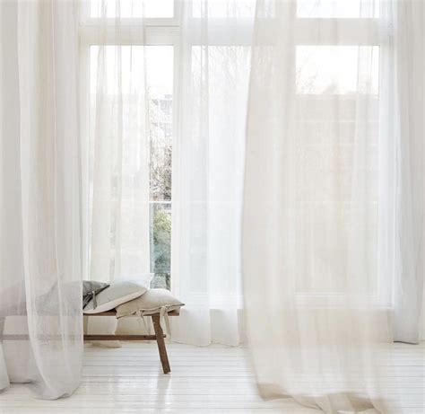 White Sheer Curtains | Sheers curtains living room, White sheer ...