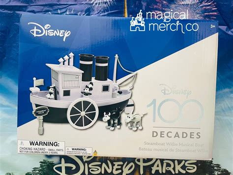 2023 Disney Steamboat Willie Musical Boat Disney100 "Tin” Toy Eras 100 ...