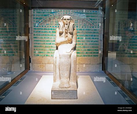 Seated King Djoser Statue, Archaeological Museum, Old City, Cairo ...