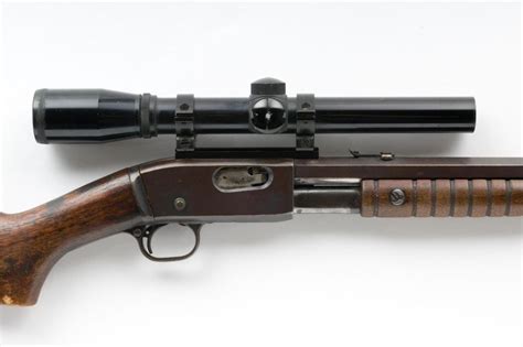 Sold at Auction: Remington Model 12 Pump Action .22 Rifle with Scope