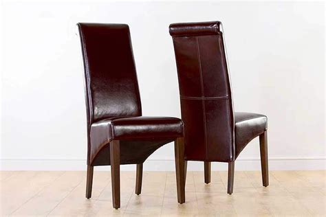 Brown Leather Dining Chairs | Furniture & Choice