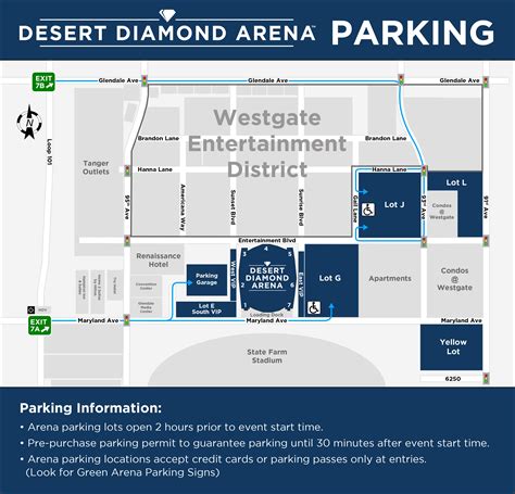 Desert Diamond Arena Parking | Desert Diamond Arena