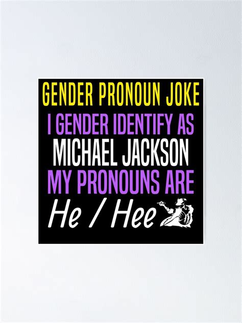 "Funny Gender Pronouns Meme Gender Neutral Non Binary Joke" Poster for Sale by TAKEITTeeZee ...