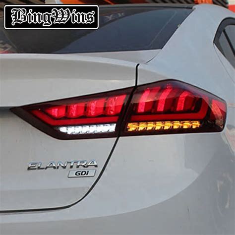 Car Styling for Hyundai ELANTRA 2017 TAIL Lights LED Tail Light LED ...