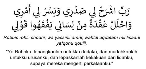 Doa Nabi Musa Beserta dengan Kisahnya