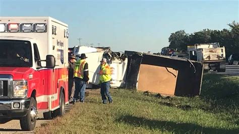 Semi, Dump Truck Crash On Highway 75 Near 211th Street South