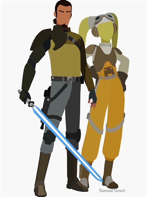 "Kanan Jarrus and Hera Syndulla" Sticker for Sale by DarklightFilms | Redbubble