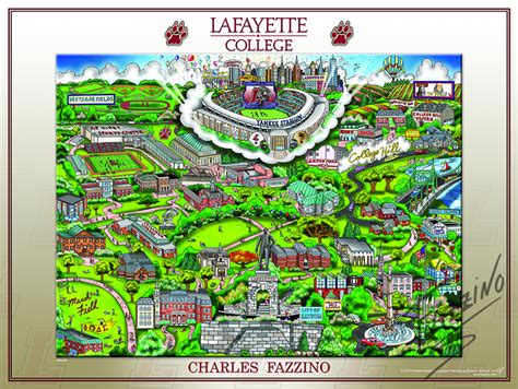 Charles Fazzino Celebrates Lafayette College | Fazzino