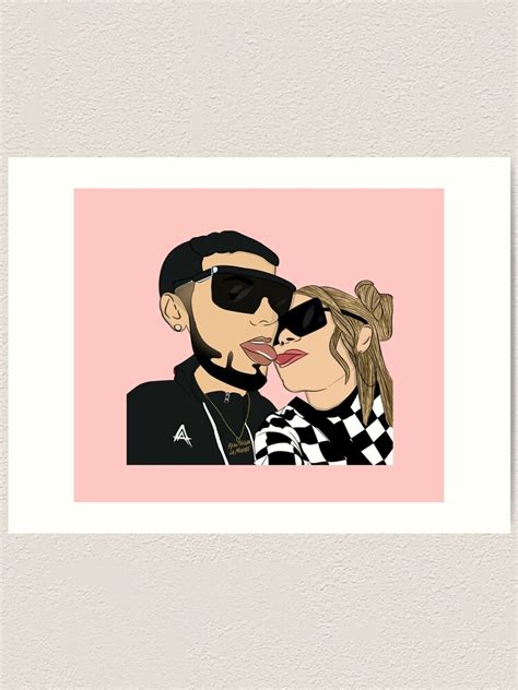 "Anuel AA and Karol G Design" Art Print by DiegoRG | Redbubble