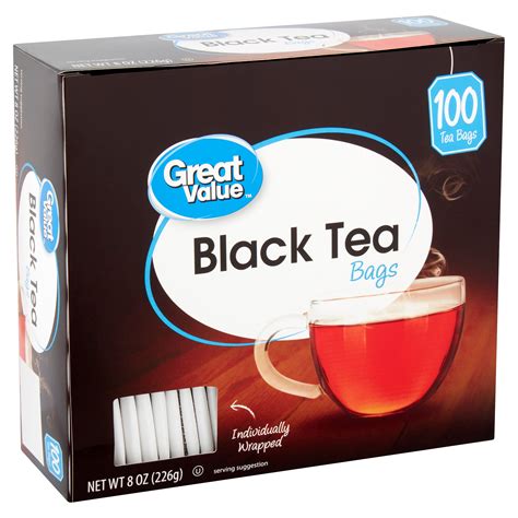 Great Value Black Tea Bags, 100 count - Walmart.com - Walmart.com