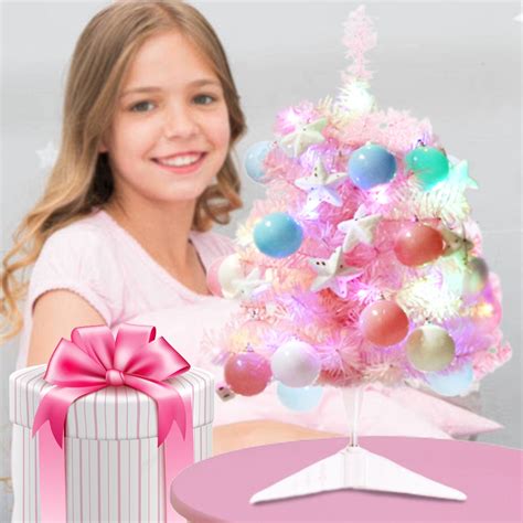 Christmas Ornaments Christmas Tree For Girls, 24 Inch Tabletop Mini ...
