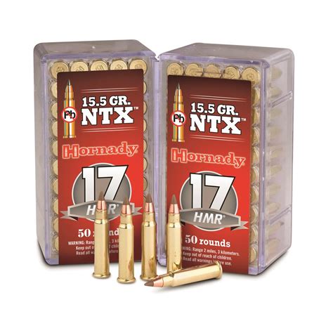 Hornady, Varmint Express, .17 HMR, NTX, 15.5 Grain, 50 Rounds - 180258 ...