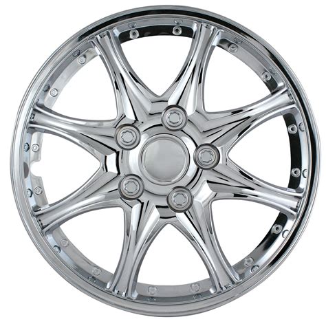 WeatherHandler Chrome 15 inch 8 Spoke Wheel Cover