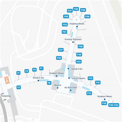 Philadelphia Airport Terminal F Map & Guide