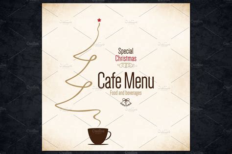 Special Christmas Cafe Menu | Illustrator Templates ~ Creative Market