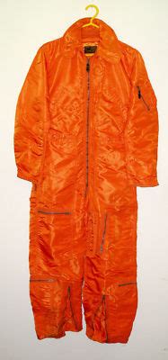 US Air Force CWU-1/P Orange Nylon Flight Suit (1961) | #141917647