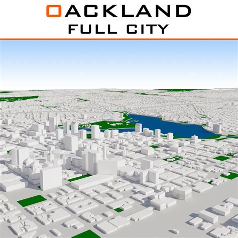 3D Oakland Cityscape Build - TurboSquid 1314770