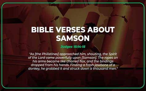 21 Interesting Bible Verses About Samson - Scripture Savvy