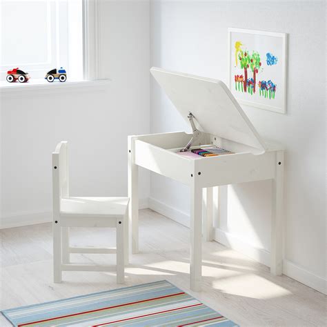 SUNDVIK white, Children's desk, 60x45 cm - IKEA