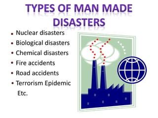 Man made disasters | PPT