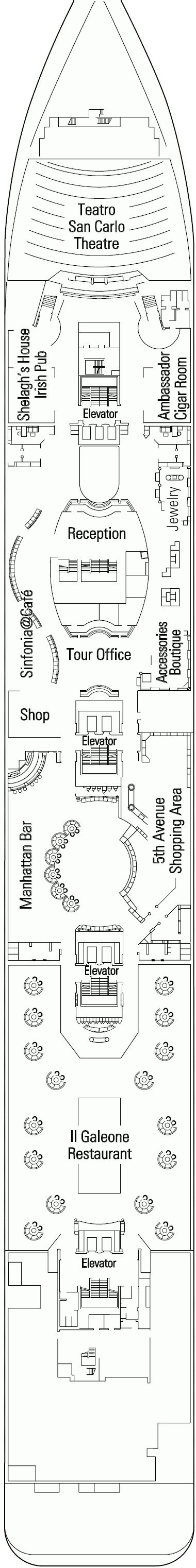 MSC Sinfonia deck plans - Cruiseline.com