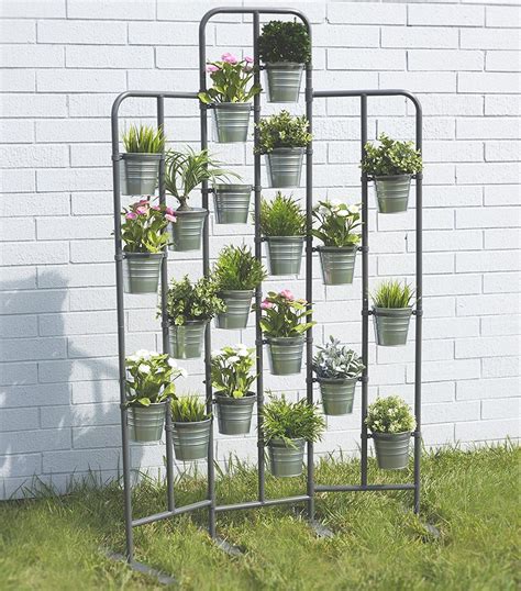 Tall Metal Plant Planter Stand 20 Tiers Display Plants Indoor or Outdoors on a Balcony Patio ...