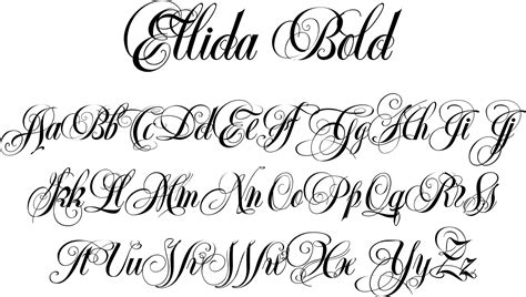 Ellida Bold Font By Wiescher Design Tattoo Handwriting Fonts, Tattoo A0E