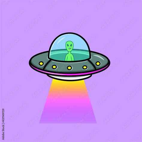 Cartoon Alien Ufo