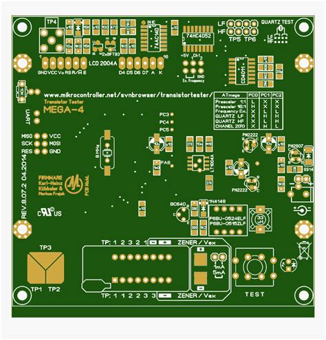 Avr Transistor Tester Smd Pcb, HD Png Download - kindpng