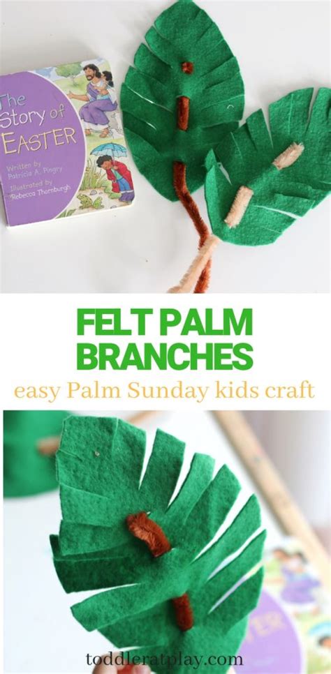 Felt Palm Branches (Palm Sunday Craft) - Toddler at Play