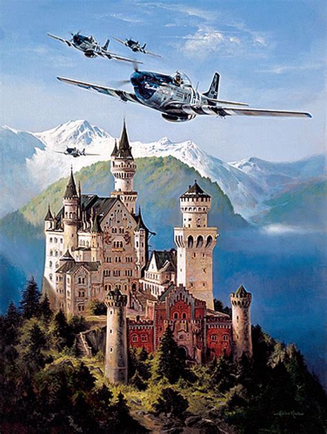 Neuschwanstein Castle, above the village of Hohenschwangau near Füssen ...