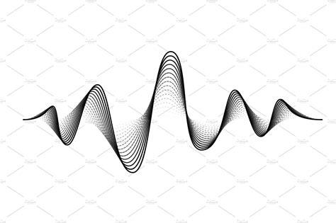 Sound wave vector background. Audio | Sound waves, Waves vector, Audio ...