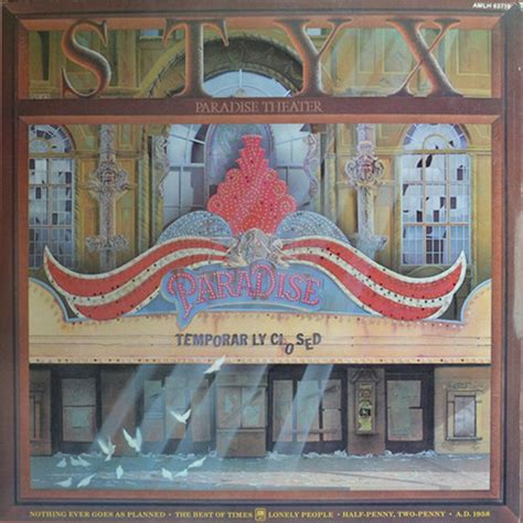 Styx - Paradise Theatre (Vinyl, LP, Album, Etched) | Discogs