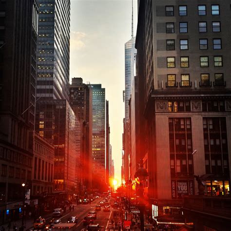 Sunset between towers in New York City image - Free stock photo - Public Domain photo - CC0 Images