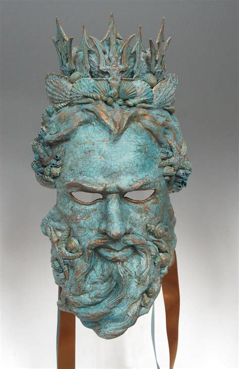 Poseidon/neptune Mask OUT OF Stock/made to Order - Etsy | Greek statues, Mask, Poseidon