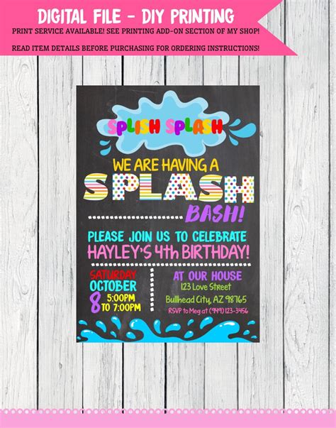 Splash Park Party: Personalized birthday by EmmaSueBowtique