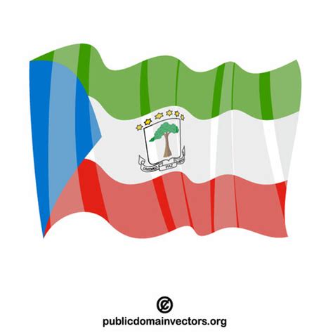 National flag of Equatorial Guinea | Public domain vectors