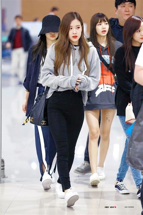 Blackpink Rose Airport Fashion - Official Korean Fashion