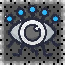 Computer Vision Icon - Download in Colored Outline Style