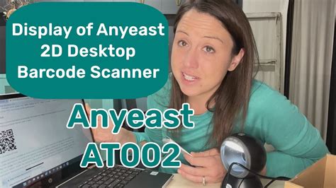 Anyeast Handsfree 2D Desktop Barcode Scanner - YouTube