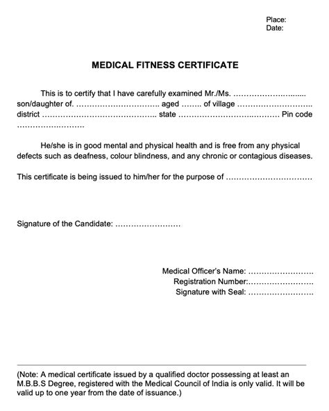 Sample Medical Certificate Letter From Doctor Pdf - Design Talk