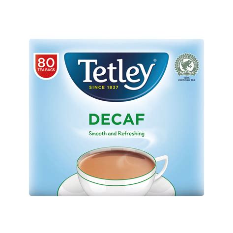 Tetley Decaffeinated Tea Bags ☕️ (Pack of 80) 5012X