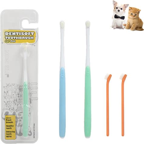 Amazon.com: JGocot Small Dog Toothbrush,|Micro Brush Head|Nano Bristle ...