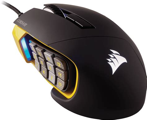 SCIMITAR PRO RGB Optical MOBA/MMO Gaming Mouse — Yellow