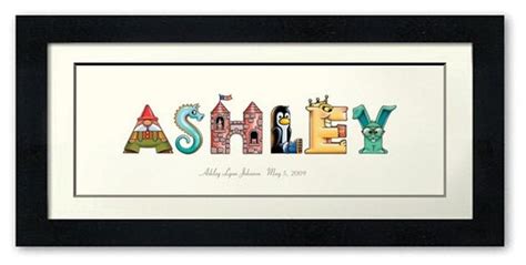 Personalized name art for children