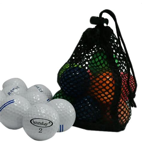 Easy Carrying Golf Ball Mesh Bag Black Durable Nylon Mesh Net Bag Pouch ...